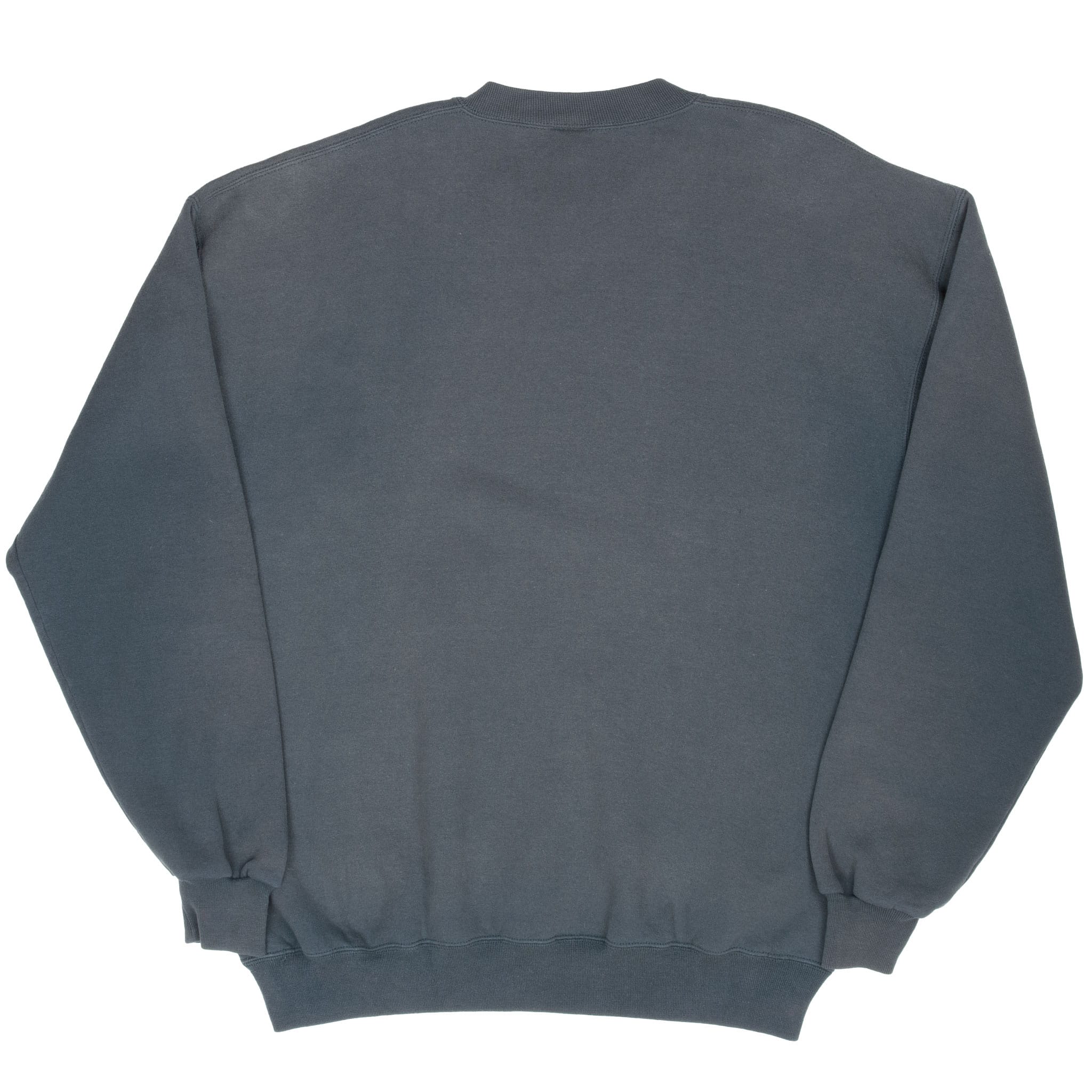 Vintage Russell Athletic Blank Dark Grey Sweatshirt 1990S Size Xlt