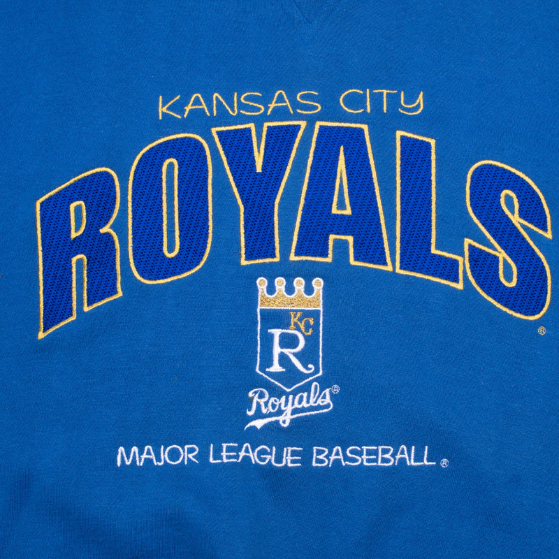 Vintag Mlb Kansas City Royals Embroidered 1990S Sweatshirt Size Large