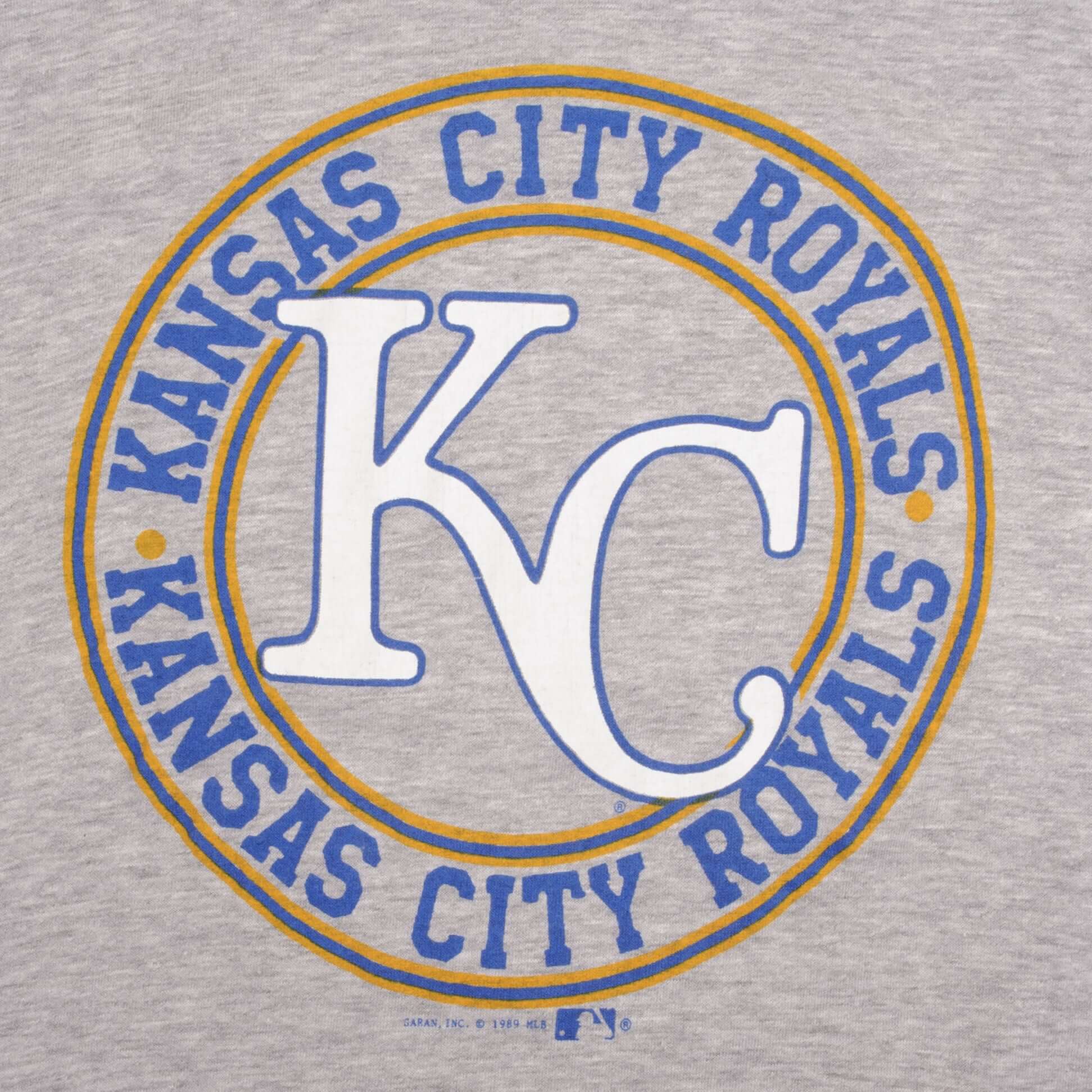 Vintage MLB Kansas City Royals 1989 Tee Shirt Size Large Made In USA With Single Stitch Sleeves