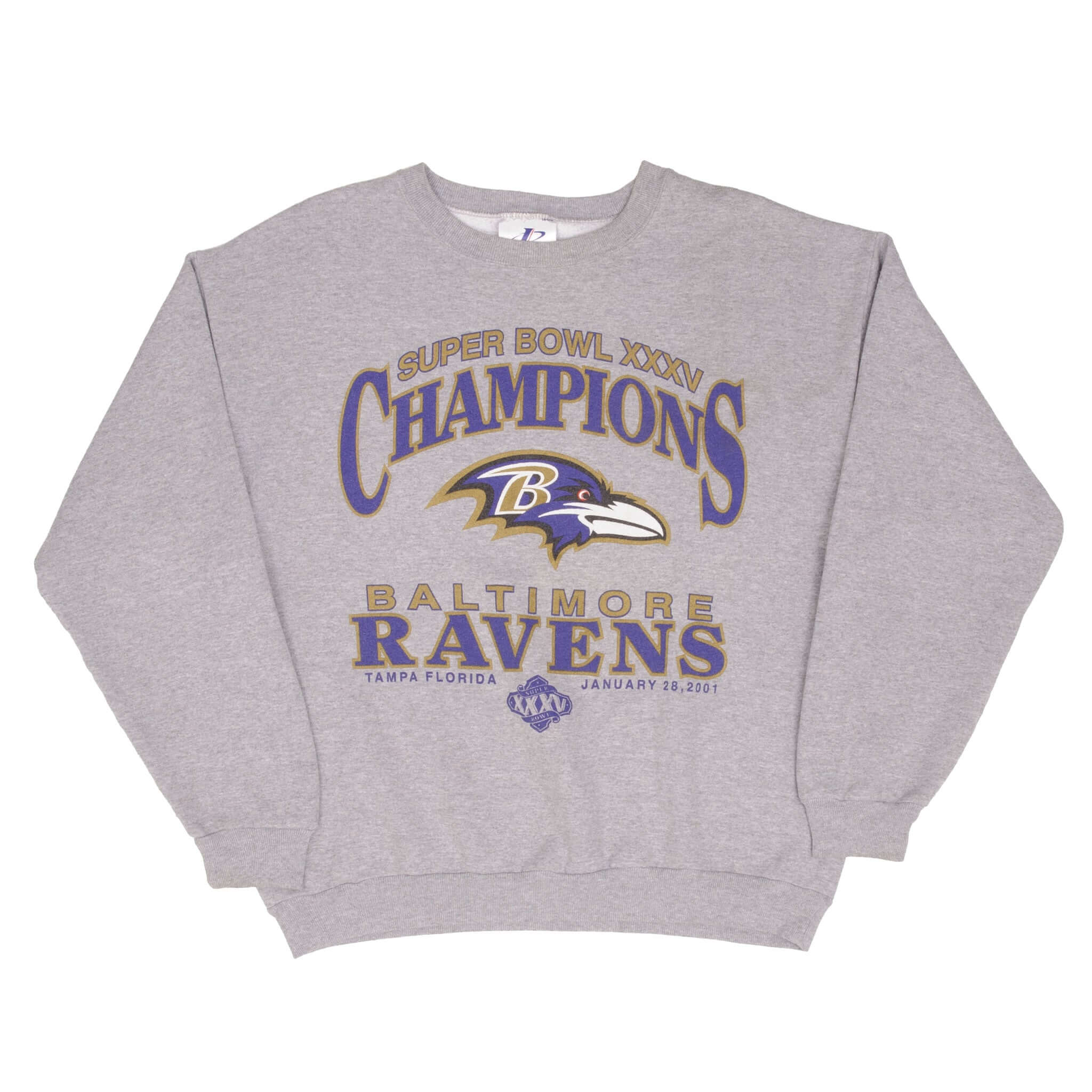 Vintage Nfl Baltimore Ravens Superbowl XXXV Champions 2001 Size Large