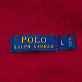 Vintage Polo Ralph Lauren Red Quarter 1/4 Zip Sweater 1990S Size Large