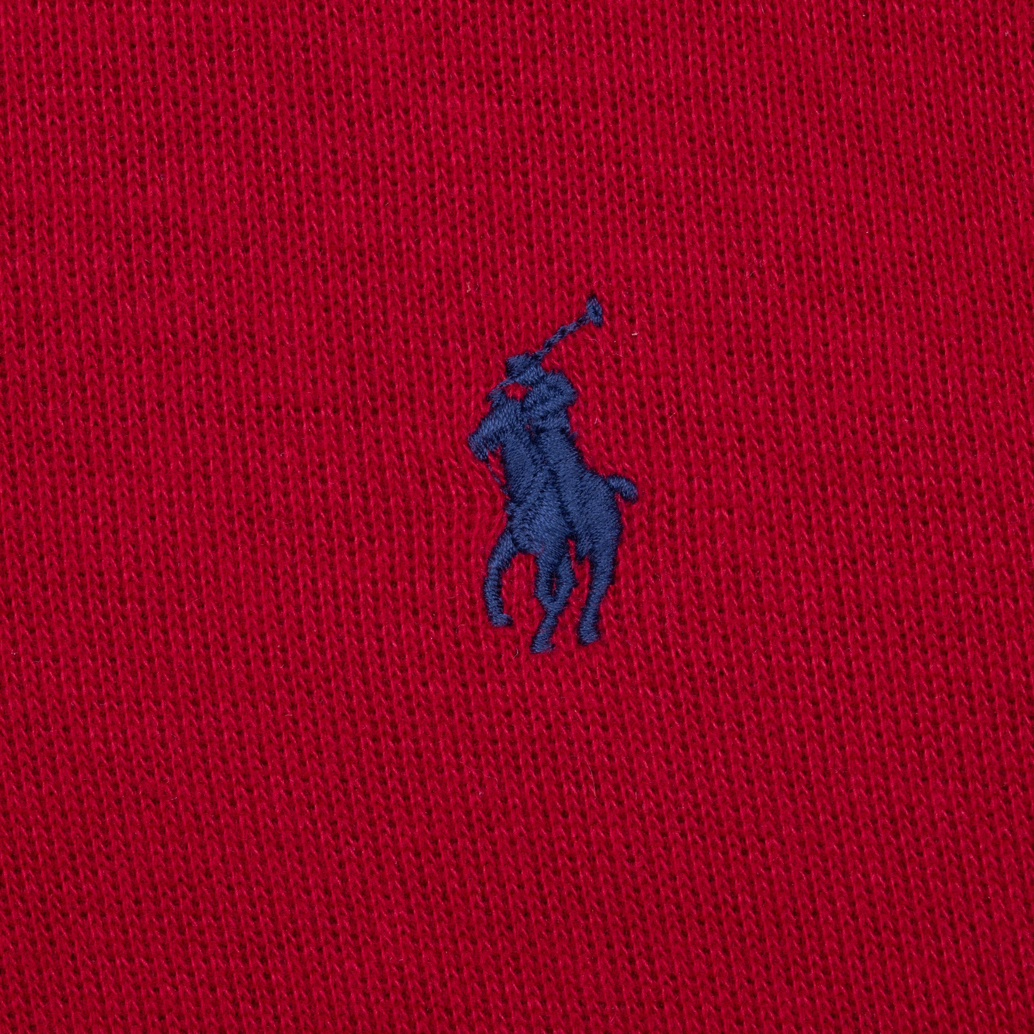 Vintage Polo Ralph Lauren Red Quarter 1/4 Zip Sweater 1990S Size Large
