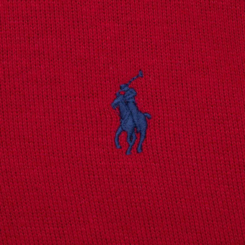Vintage Polo Ralph Lauren Red Quarter 1/4 Zip Sweater 1990S Size Large