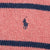 Vintage Ralph Lauren Pink Blue Stripe Knit Sweatshirt 1990S Size 2XL