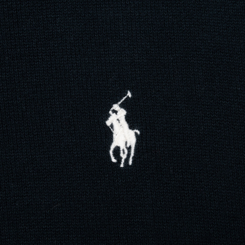 Polo Ralph Lauren Black Quarter 1/4 Zip Sweatshirt Size Medium