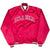 Vintage Oklahoma Red Satin Bomber Starter Jacket 1980S Size 2XL Made In Usa