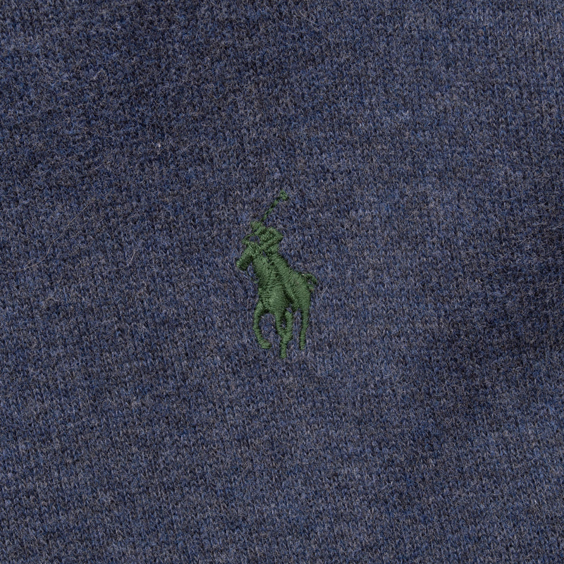 Vintage Polo Ralph Lauren Blue 1990S Hoodie Sweater Size Large