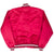 Vintage Oklahoma Red Satin Bomber Starter Jacket 1980S Size 2XL Made In Usa