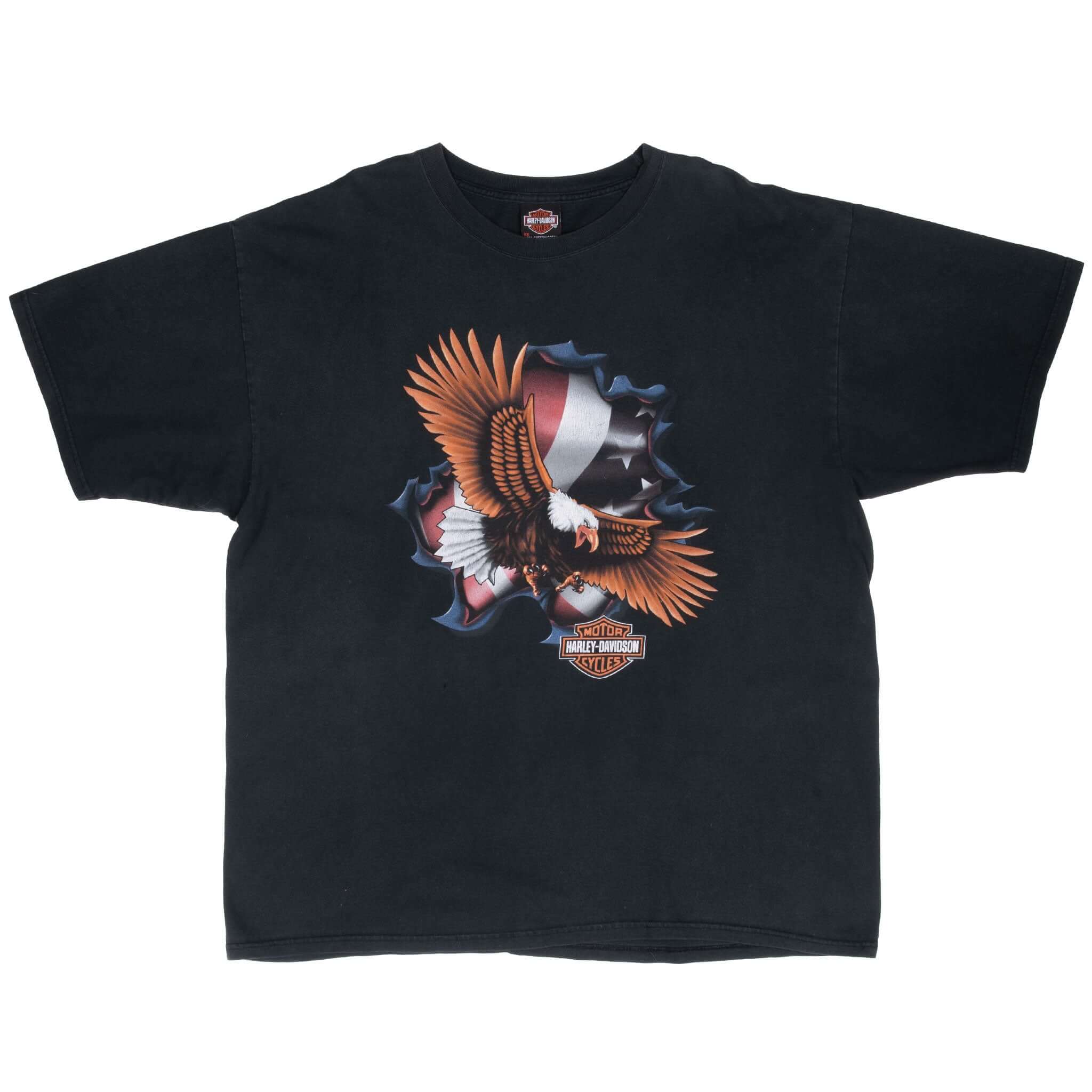 Vintage Harley Davidson Eagle Virginia Beach 2004 Tee Shirt Size 2XL