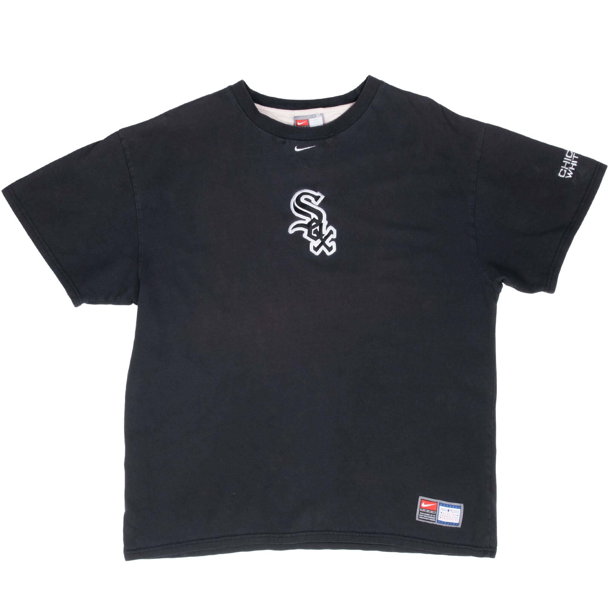 Vintage Nike Mlb Chicago White Sox Embroidered Tee Shirt 2000S Size XL