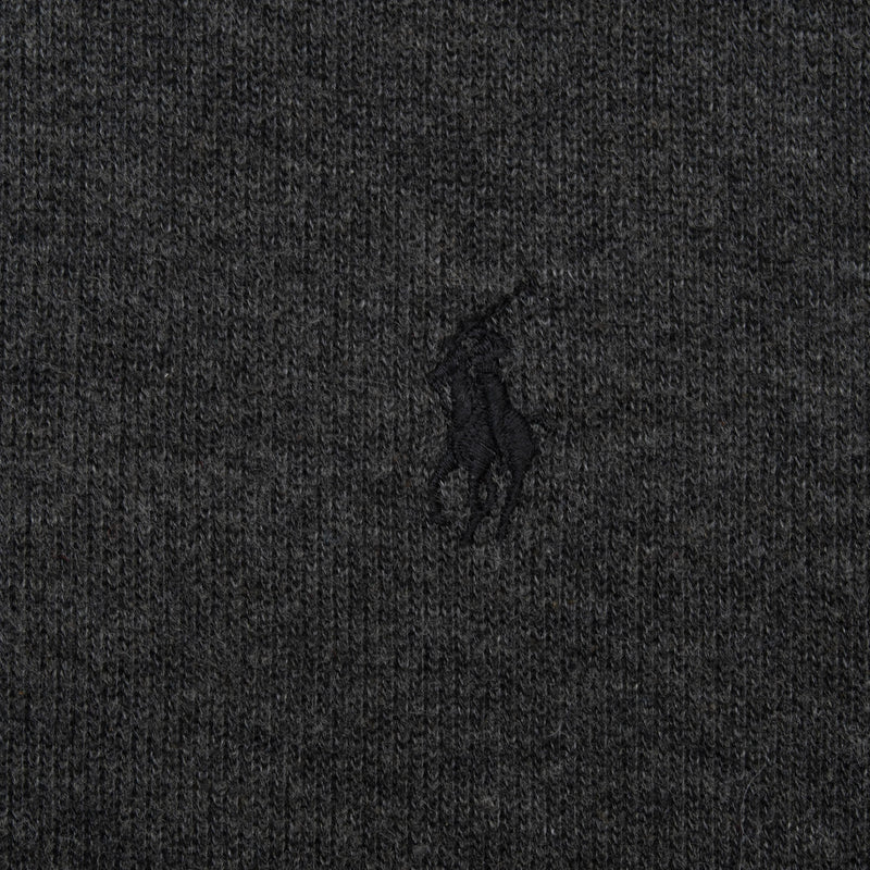 Vintage Polo Ralph Lauren Dark Grey Quarter 1/4 Zip Sweater 1990S Size Large