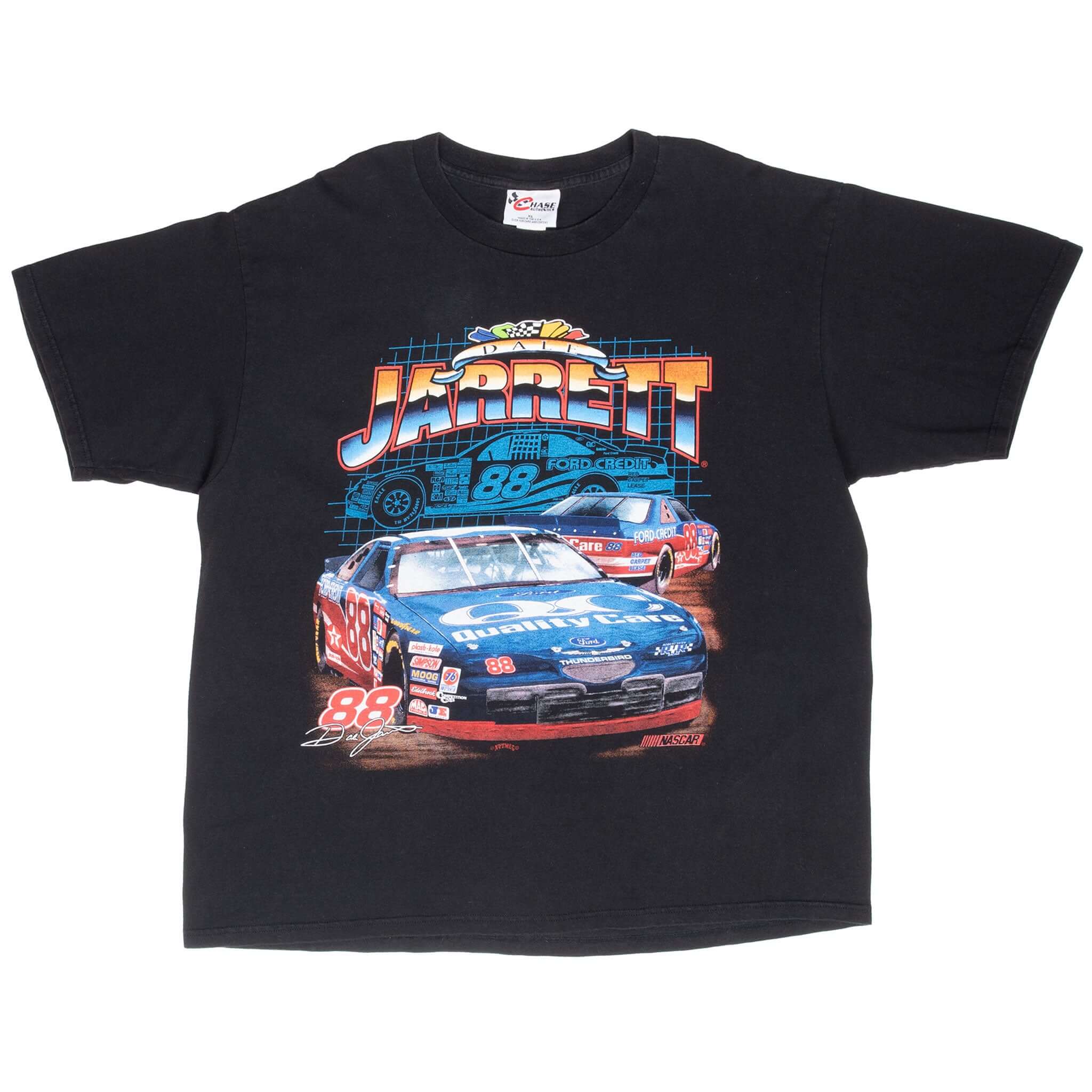 Vintage Nascar Dale Jarret 1990S Tee Shirt Size XL Made In Usa