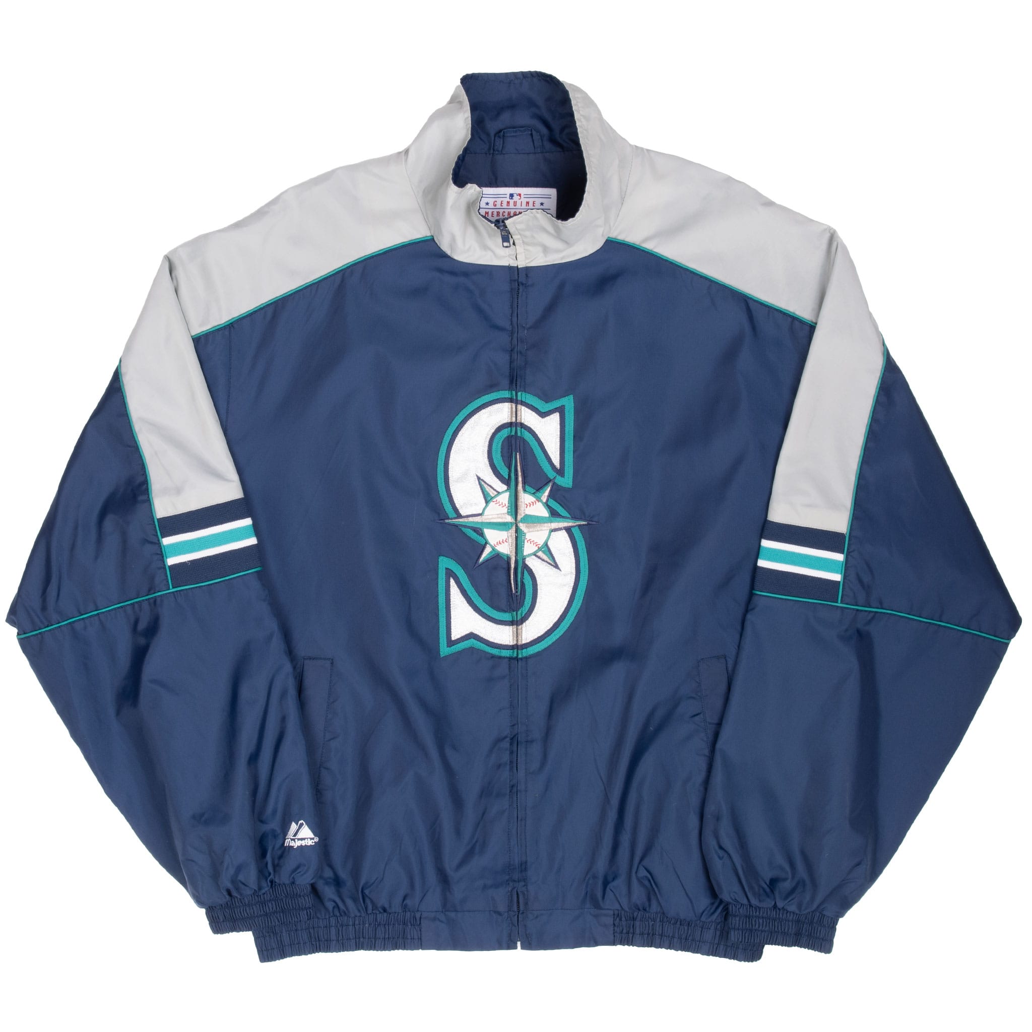 Vintage Mlb Seattle Mariners Majestic Jacket 1990S Size Large
