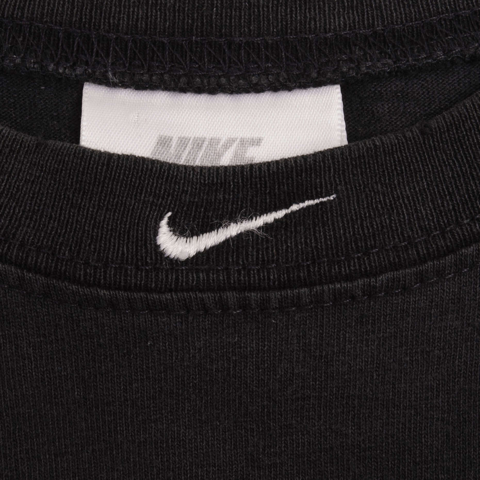 Vintage Nike Classic Center Swoosh Black Tank Top Tee Shirt 1990S Size 2XL