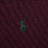 Vintage Polo Ralph Lauren Burgundy Quarter 1/4 Zip Sweater 1990S Size XL