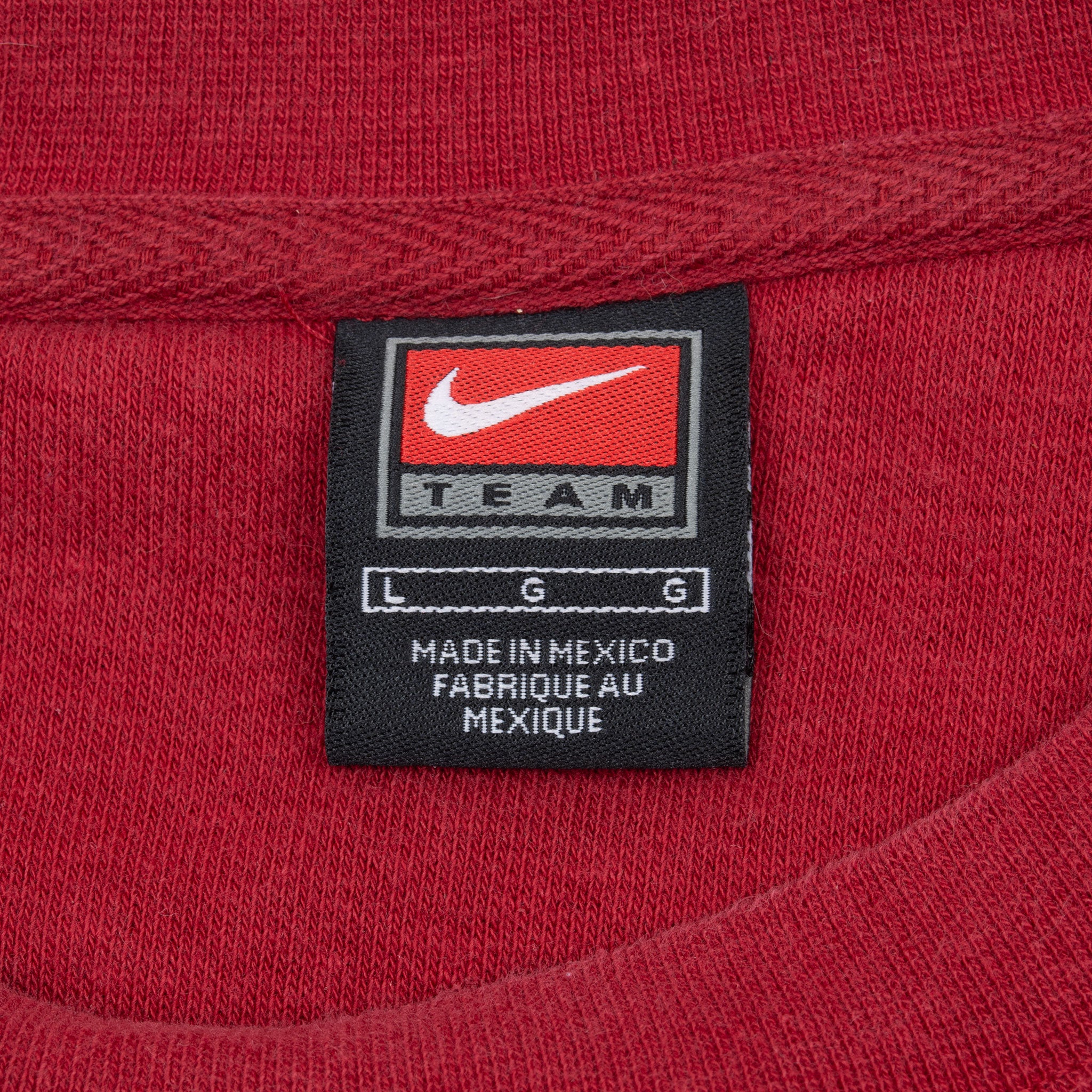 Vintage Nike Center Swoosh Ncaa Oklahoma Red Sweatshirt 1990S Size Large