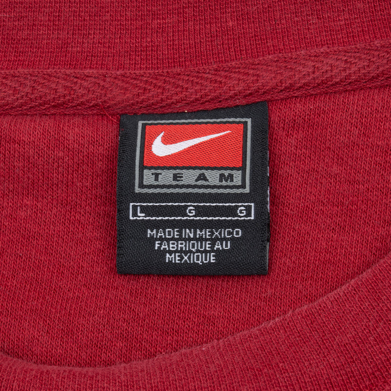 Vintage Nike Center Swoosh Ncaa Oklahoma Red Sweatshirt 1990S Size Large