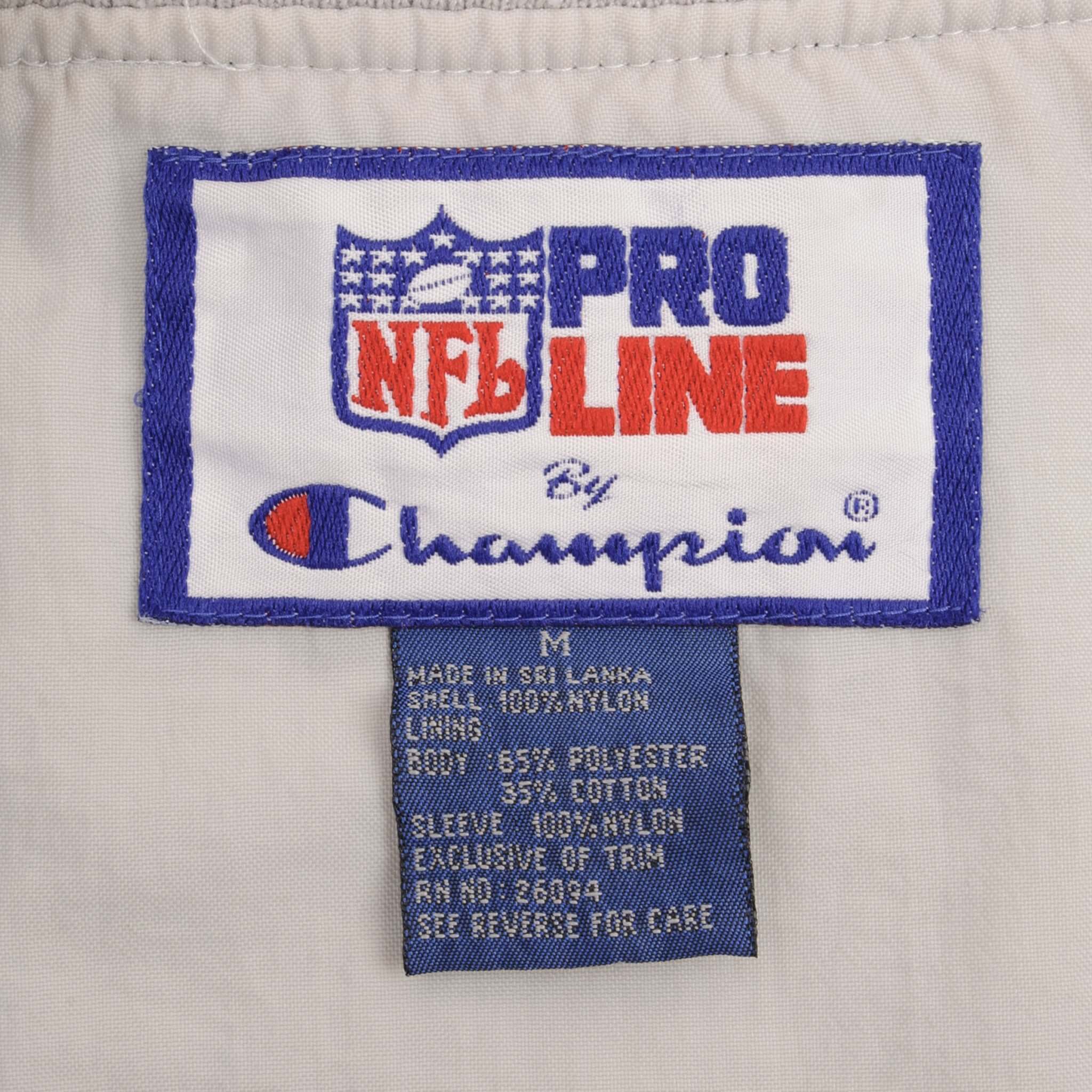 Vintage Nfl Champion Dallas Cowboys Pullover Windbreaker Jacket 1990S Size Medium