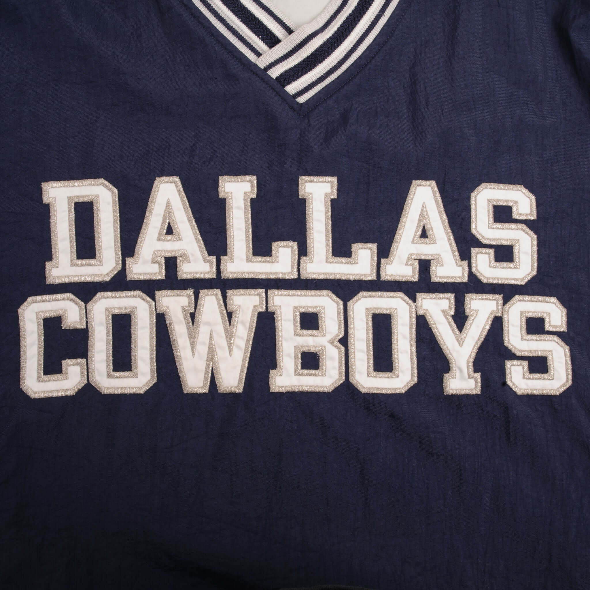 Vintage Nfl Champion Dallas Cowboys Pullover Windbreaker Jacket 1990S Size Medium