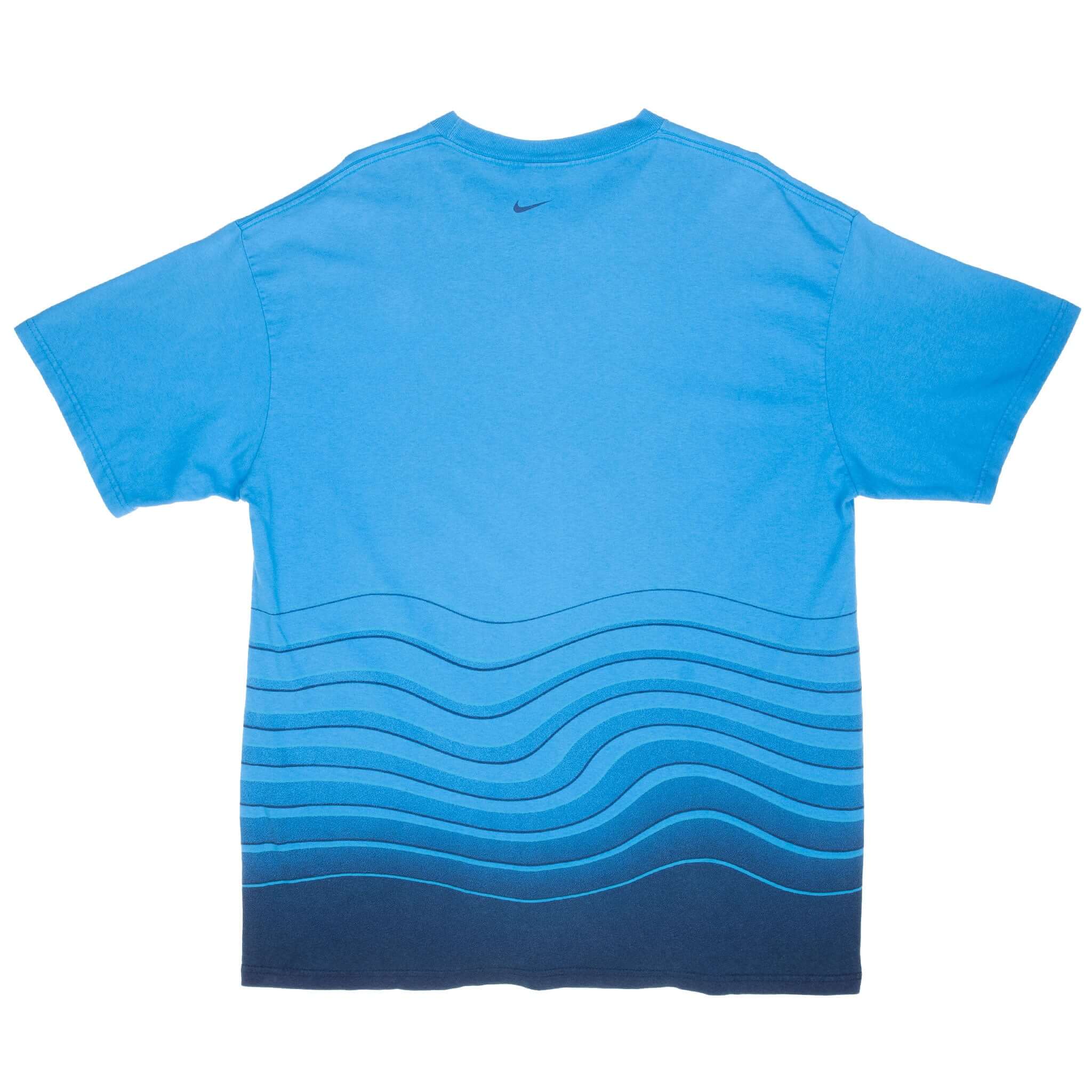 Vintage Nike Spellout Blue Tee Shirt 2000S Size XL Made In Usa