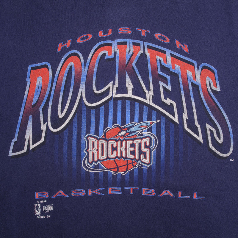 Vintage NBA Houston Rockets 1994 Tee Shirt Size XL Made In USA With Single Stitch Sleeves