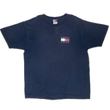 Vintage Tommy Jeans Blue Tee Shirt 1990S Size XL