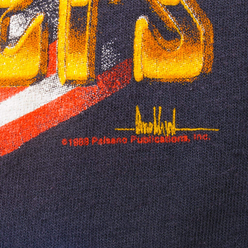 Vintage Burn The Jerks Not The Flag Easyriders 1988 Tee Shirt With Single Stitch Sleeve. Size Medium