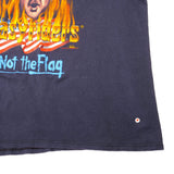Vintage Burn The Jerks Not The Flag Easyriders 1988 Tee Shirt With Single Stitch Sleeve. Size Medium