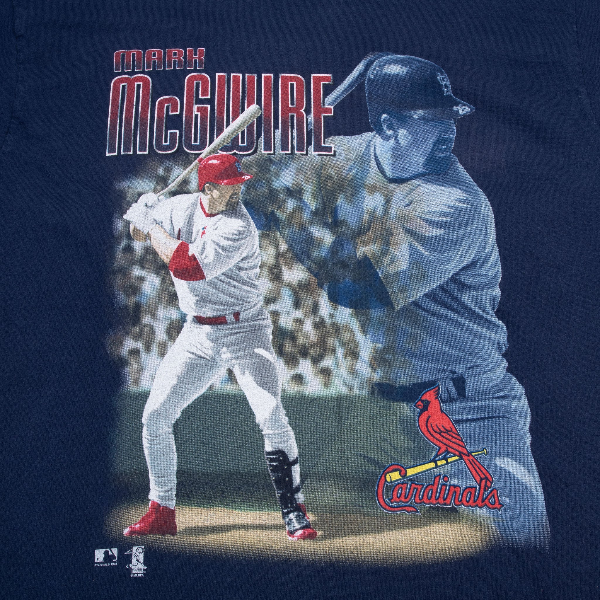 VINTAGE MLB ST LOUIS CARDINALS MARK MCGWIRE 1998 TEE SHIRT MEDIUM