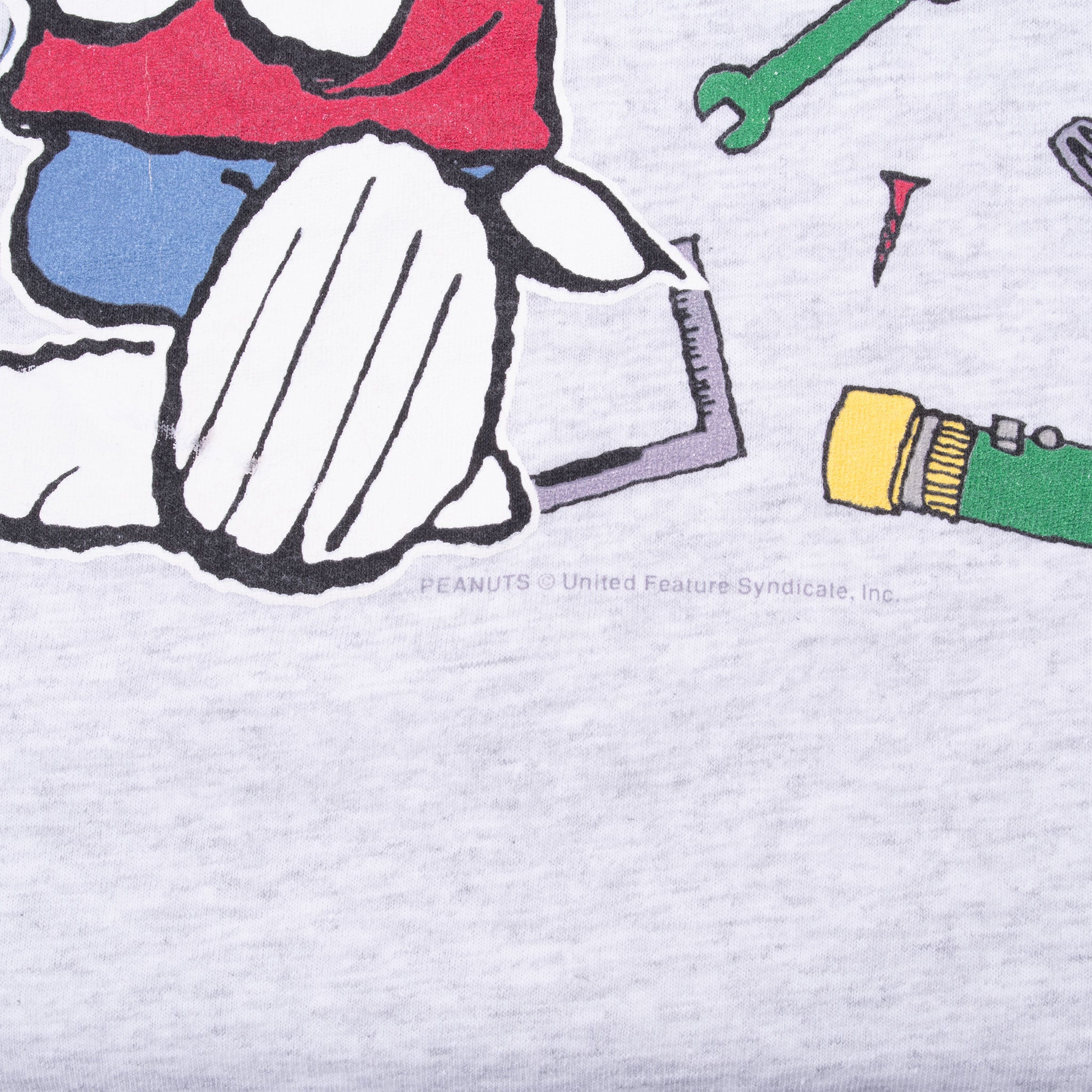 VINTAGE PEANUTS SNOOPY LAST OF THE REAL MEN TEE SHIRT LARGE 1990S MADE IN USA