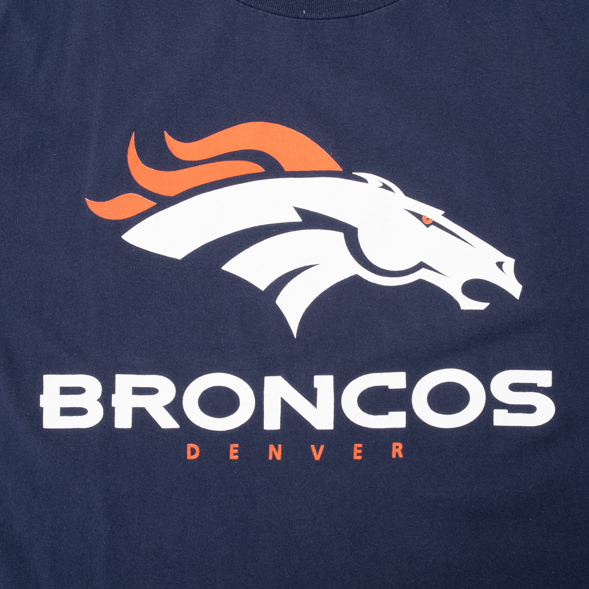 VINTAGE NFL DENVER BRONCOS 1990S BLUE TEE SHIRT XL MADE IN USA