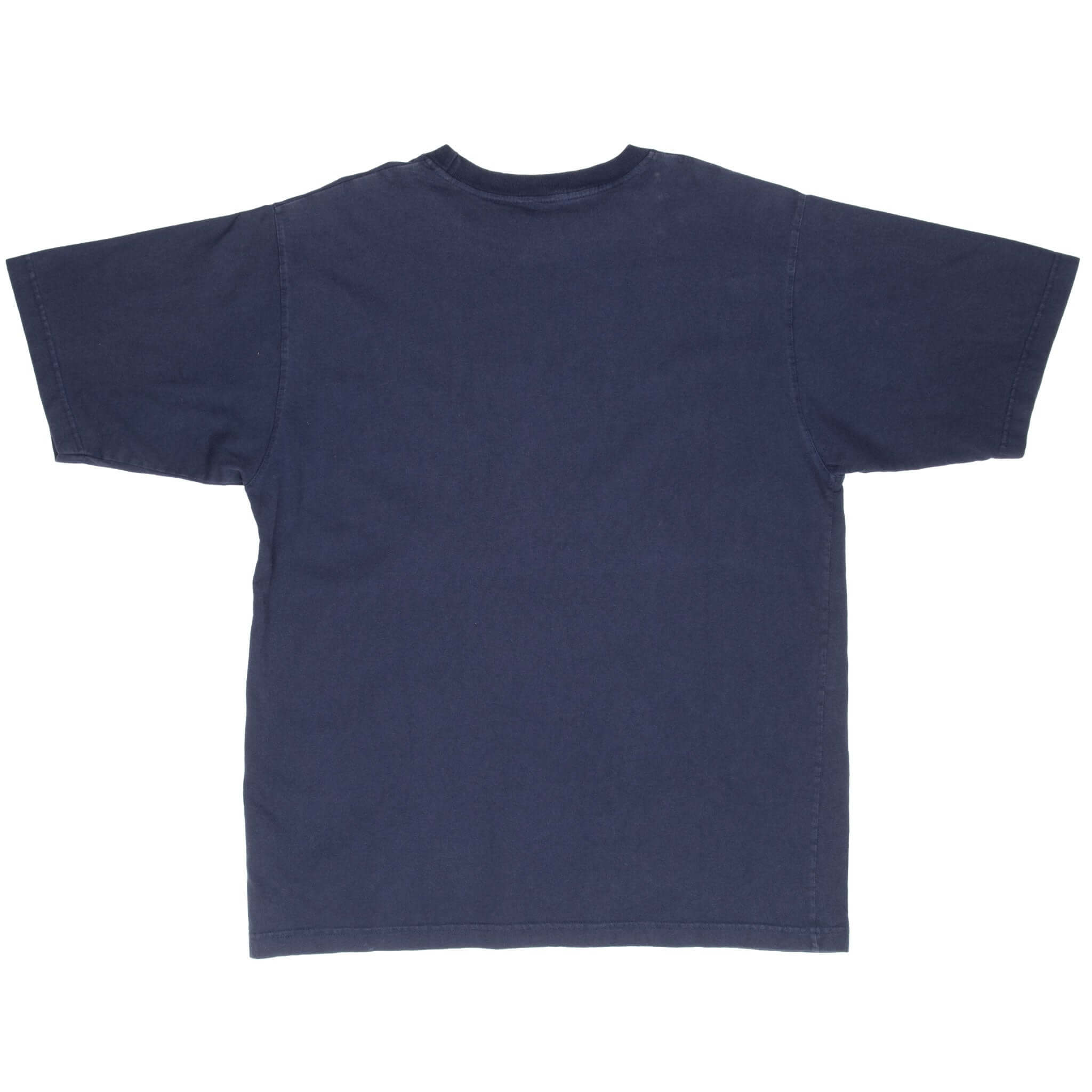 Vintage Nike Classic Swoosh Navy Blue Tee Shirt 1990S Size Large