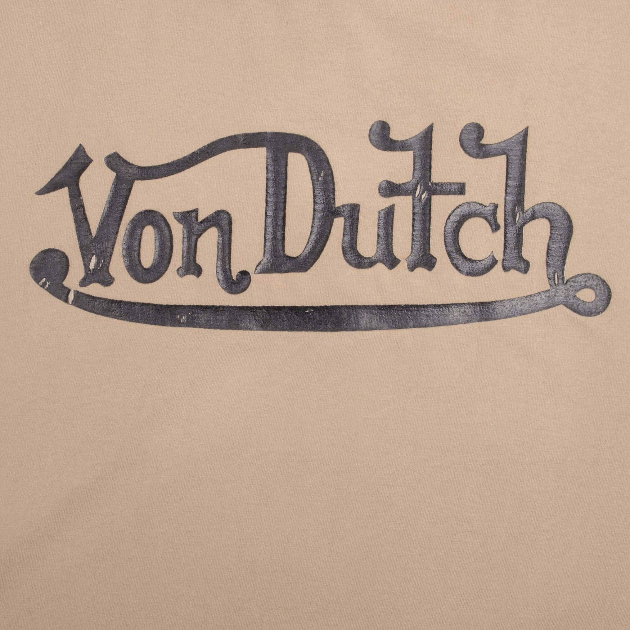 Vintage Von Dutch Beige Tee Shirt 2000S Size XL