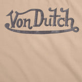 Vintage Von Dutch Beige Tee Shirt 2000S Size XL
