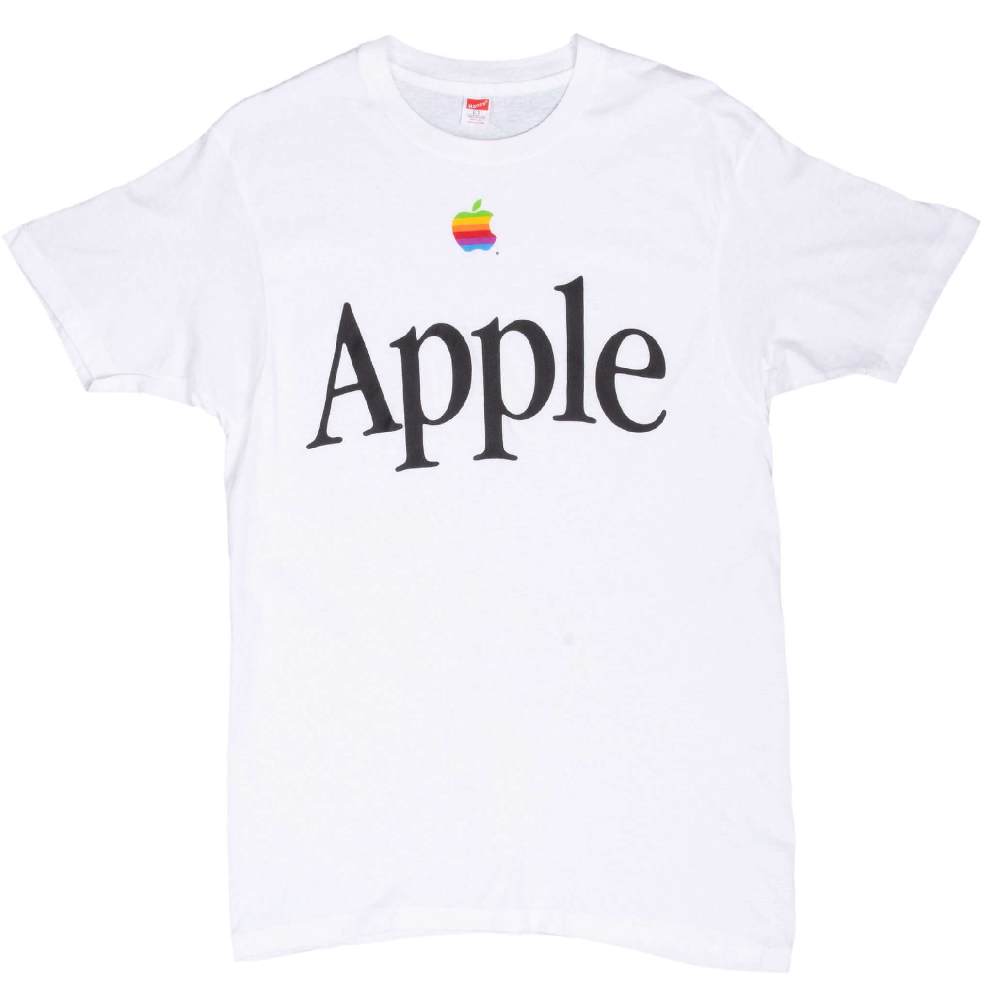 Vintage Apple Computers 1980S Hanes Tee Shirt Size Medium Made In Usa With Single Stitch Sleeves