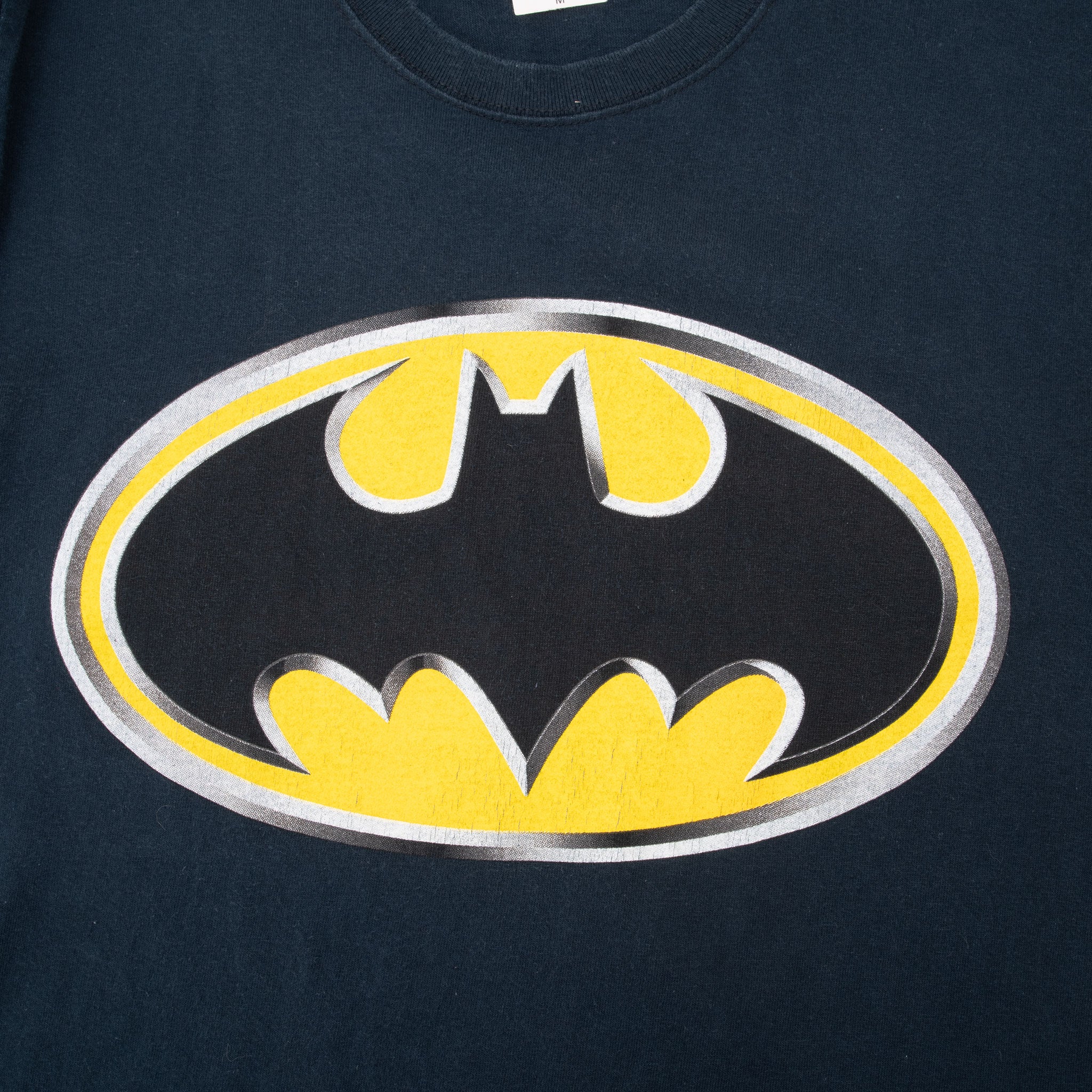 Vintage Dc Comics Batman Emblem Tee Shirt 1997 Size Medium Made In USA With Single Stitch Sleeves