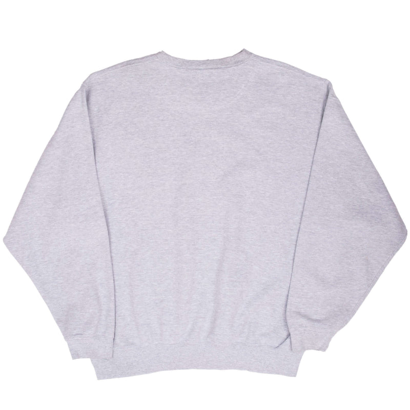 Vintage Nike Center Swoosh Grey Crewneck Sweatshirt 2000S Size Large