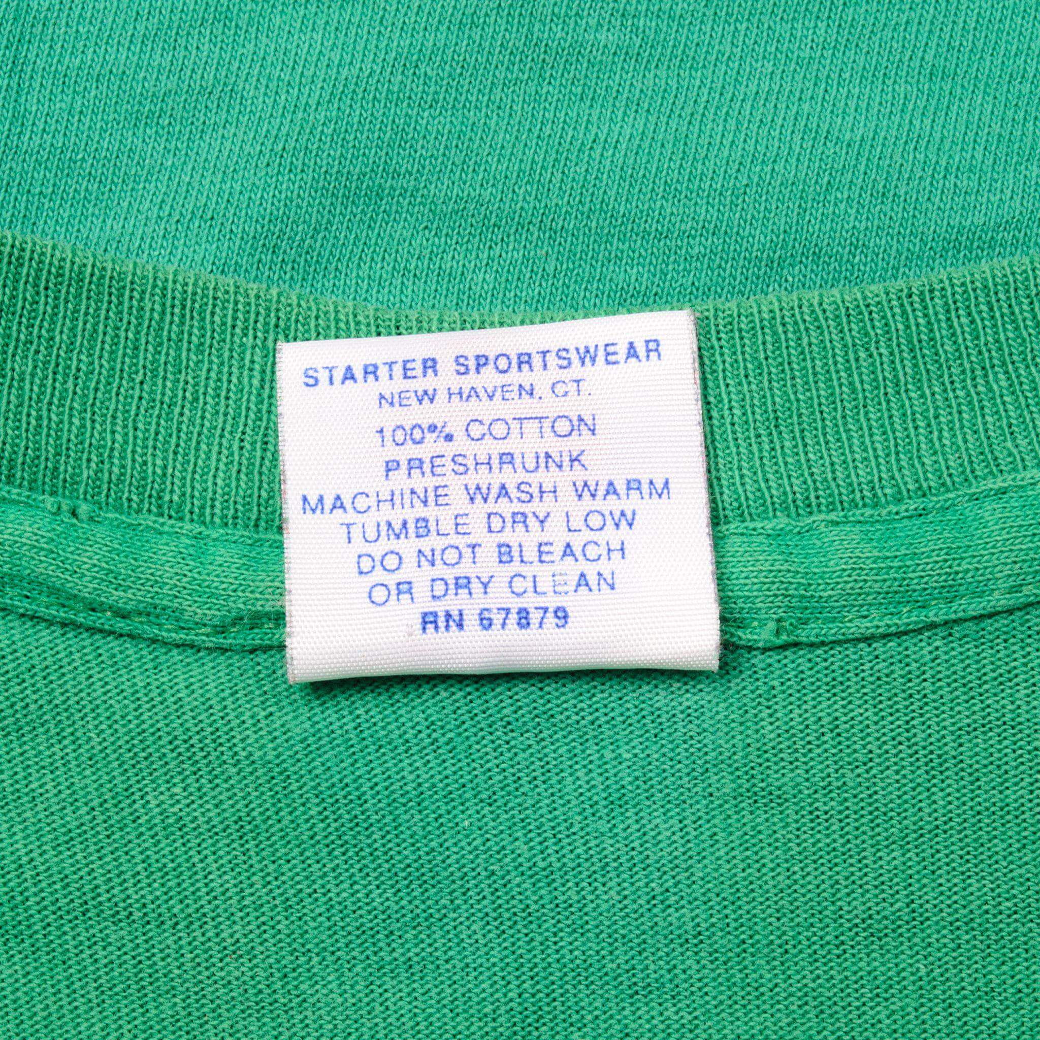 VINTAGE STARTER NBA BOSTON CELTICS TEE SHIRT SIZE XL MADE IN USA 1990S