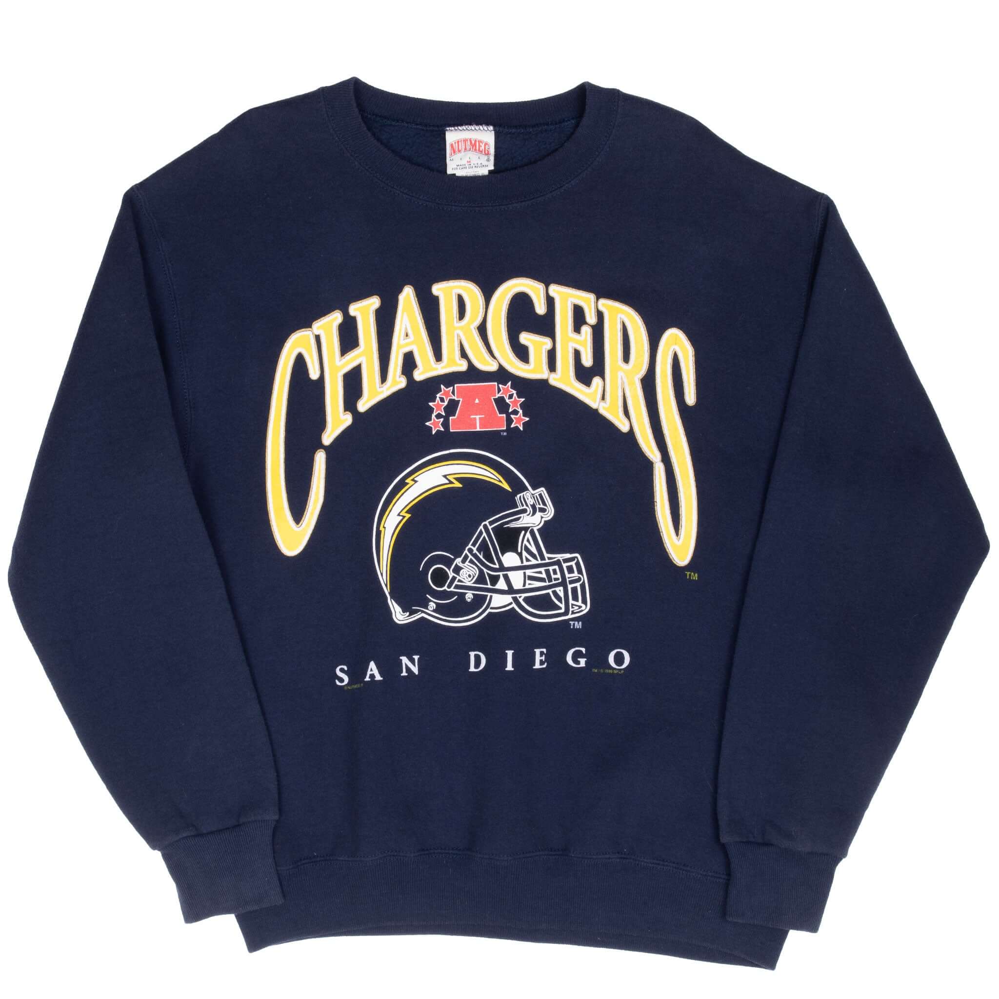 Vintage Nfl San Diego Chargers 1996 Sweatshirt Size Medium Made In Usa