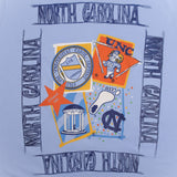 Vintage Unc North Carolina Tarheels 1990S Tee Shirt Size Medium Made In USA With Single Stitch Sleeves