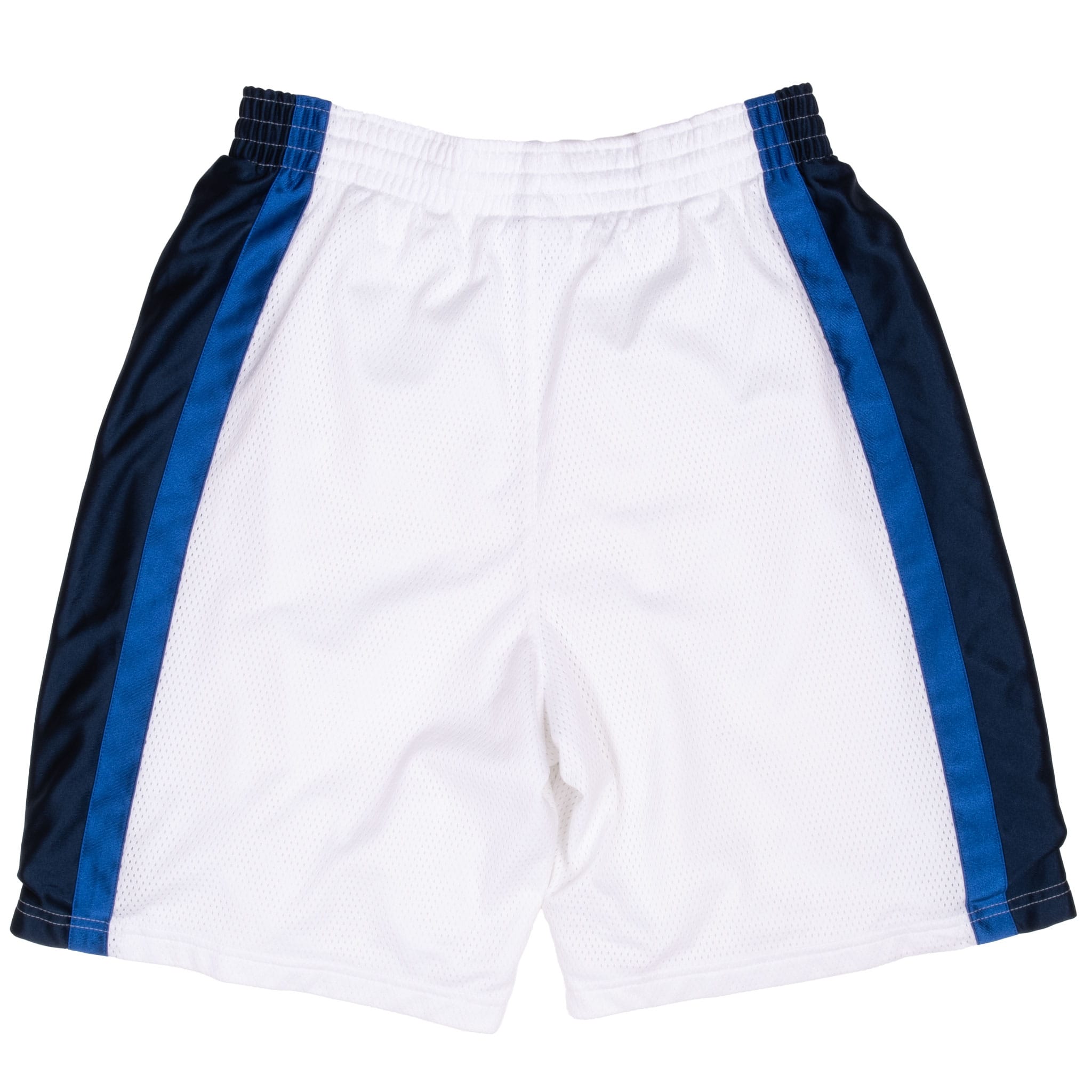 Vintage Nike Blue &amp; White Classic Swoosh Track Shorts 2000S Size Medium