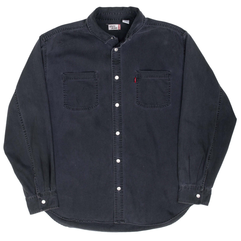 Vintage Levis Red Tab Denim Black Pocket Shirt 2000S Size XL