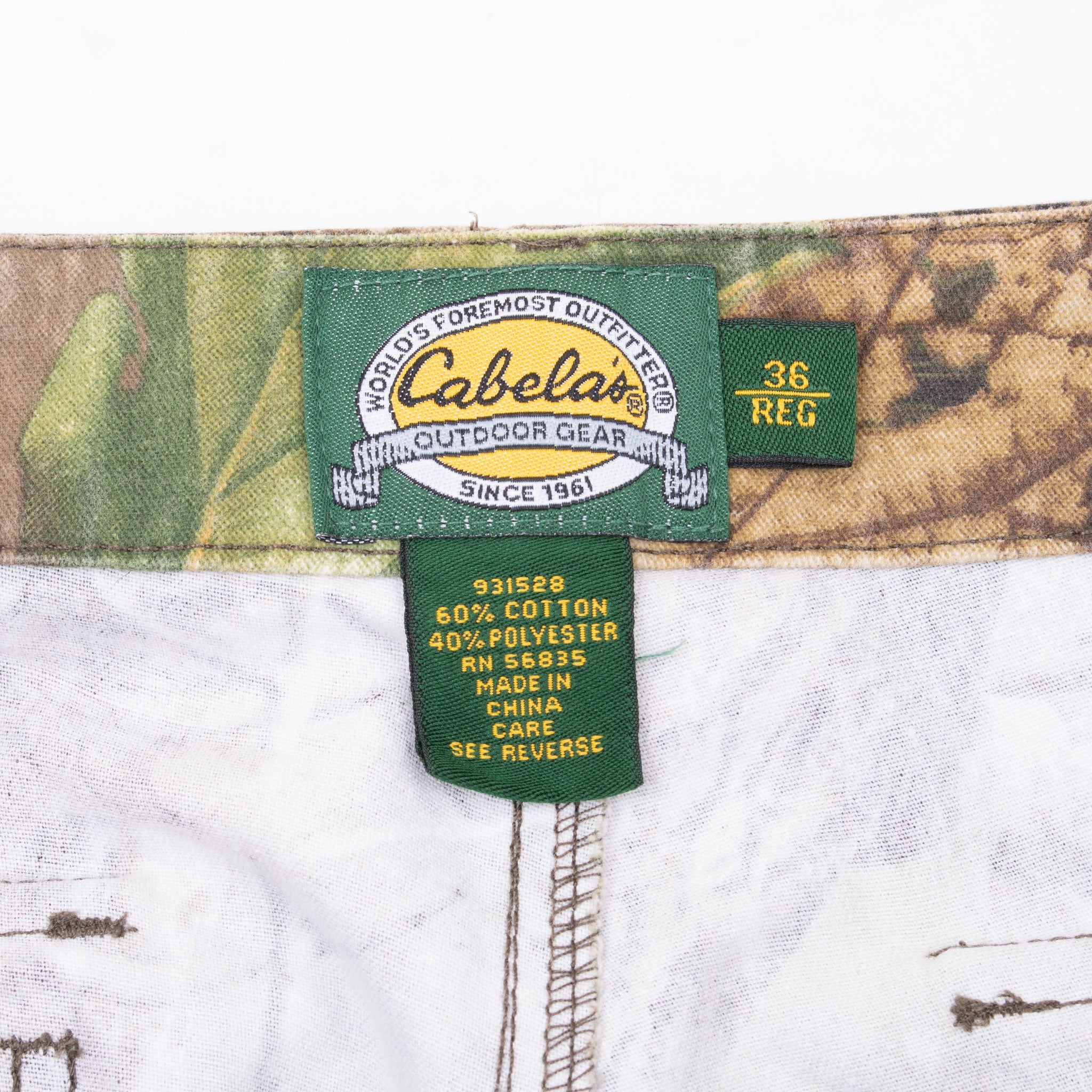 Vintage Realtree Apg Cabelas Hunting Camo Cargo Pants Size 36X32