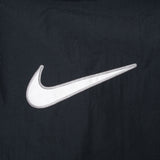 Vintage Nike Big Swoosh Black Hooded Windbreaker Jacket 1990S Size Large