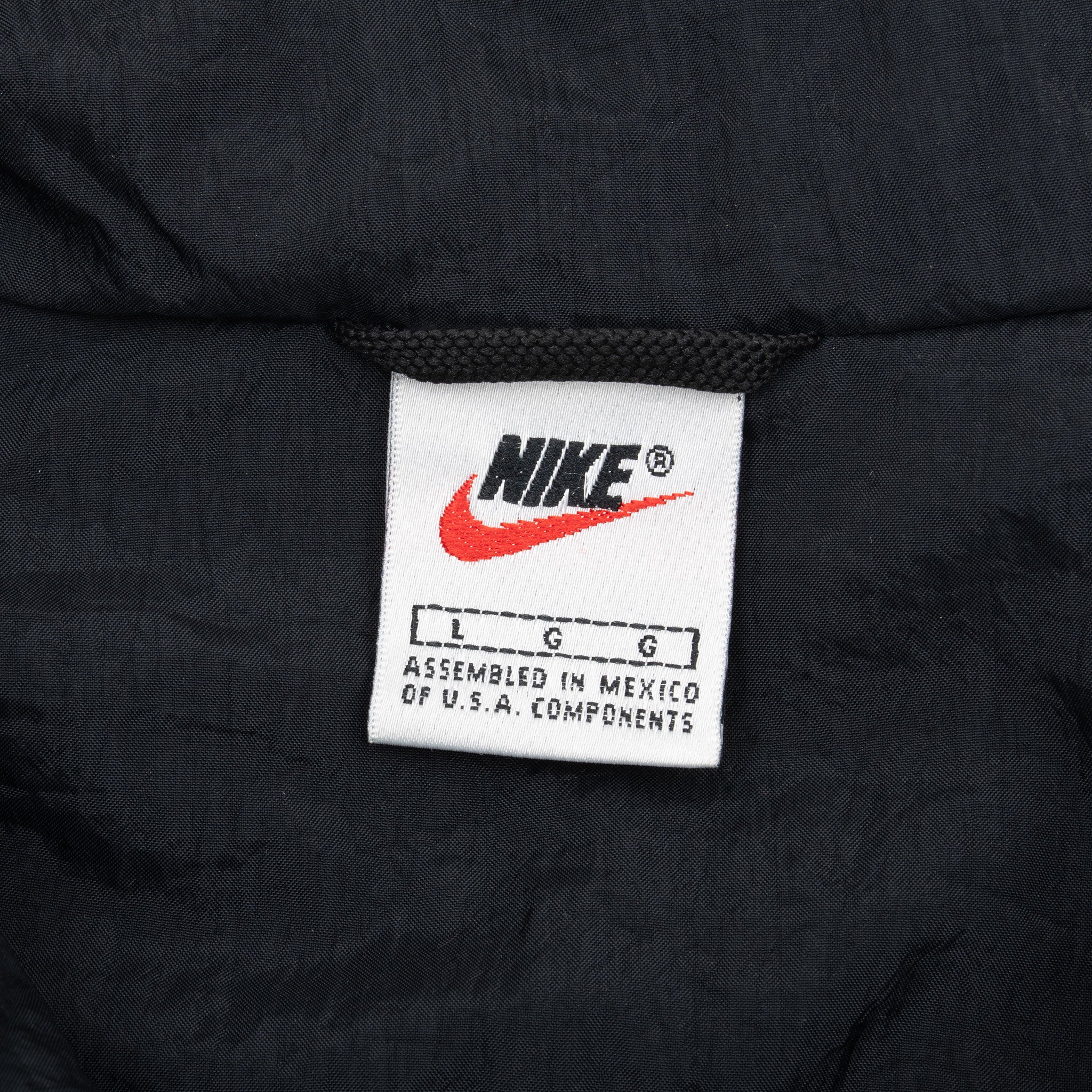 Vintage Nike Big Swoosh Blue Windbreaker Jacket 1990S Size Large