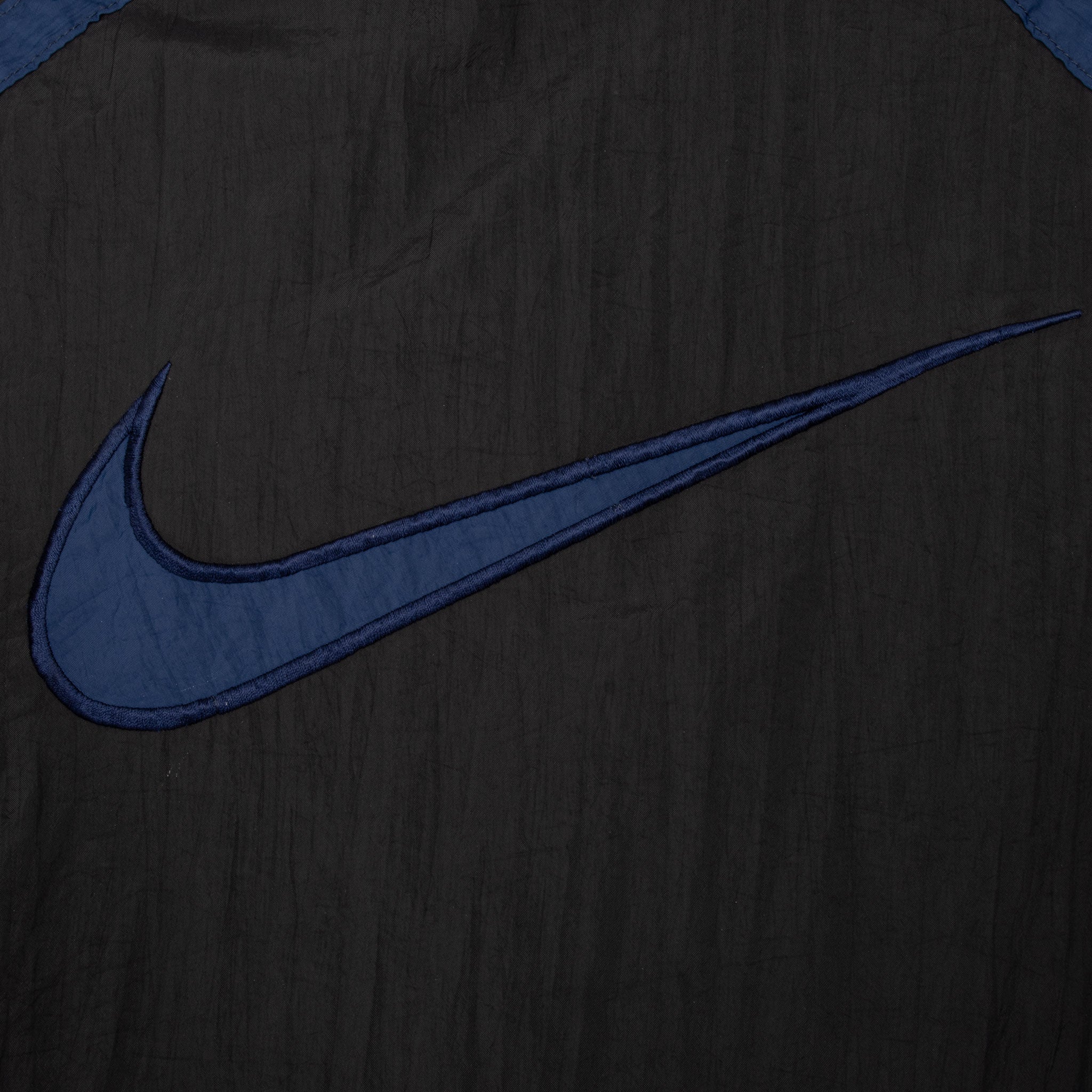 Vintage Nike Big Swoosh Blue Windbreaker Jacket 1990S Size Large