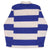 Ralph Lauren Blue & White Striped Rugby Polo Shirt Size Large