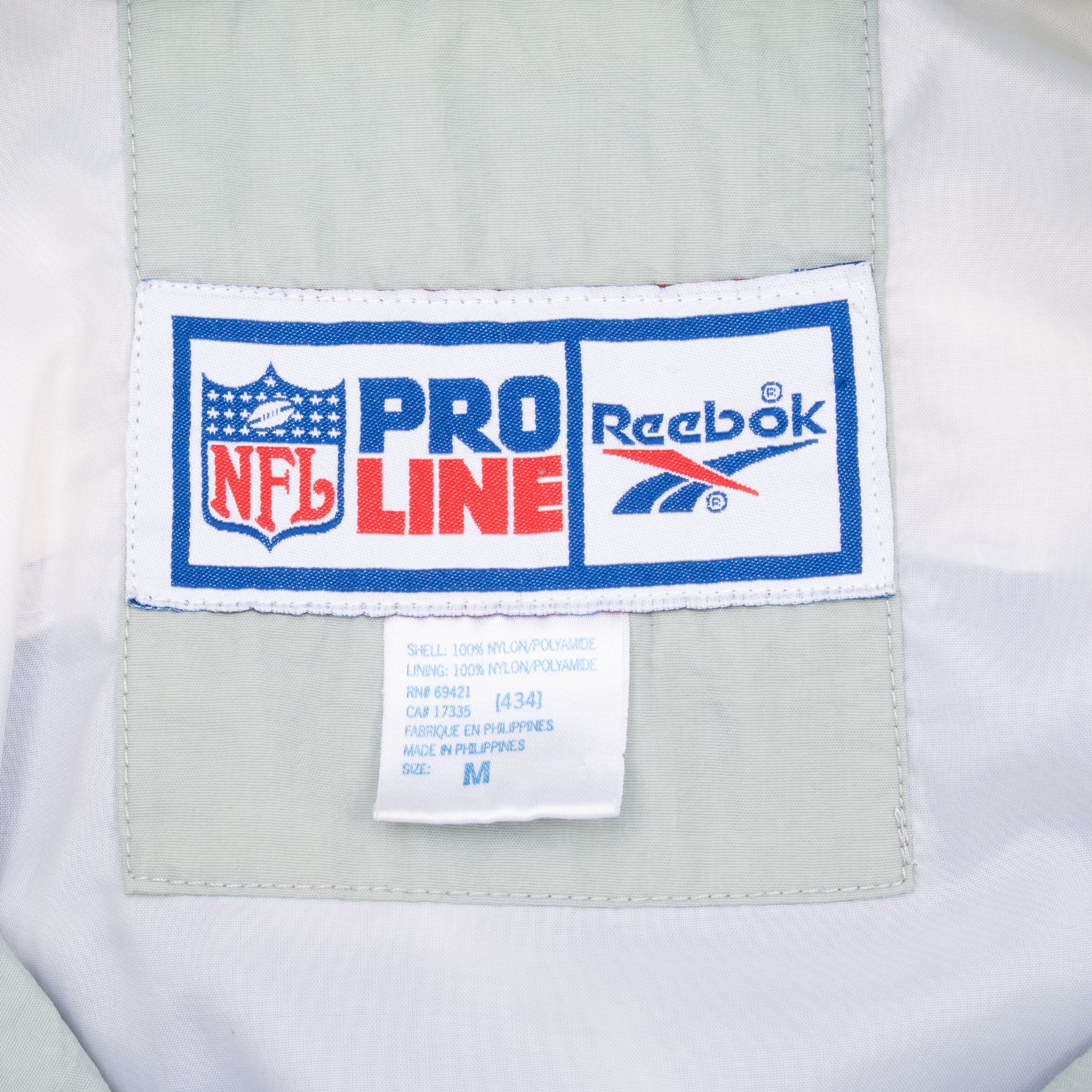 Vintage Nfl Detroit Lions Reebok Windbreaker Jacket Size Medium