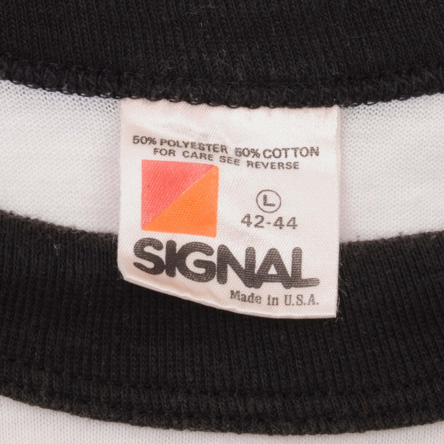 Vintage Bruce Springsteen And The E Street Band World Tour '84/85 Signal Raglan Tee Shirt 1984 Size Large (fits like a Small) Made In USA with single stitch sleeves.