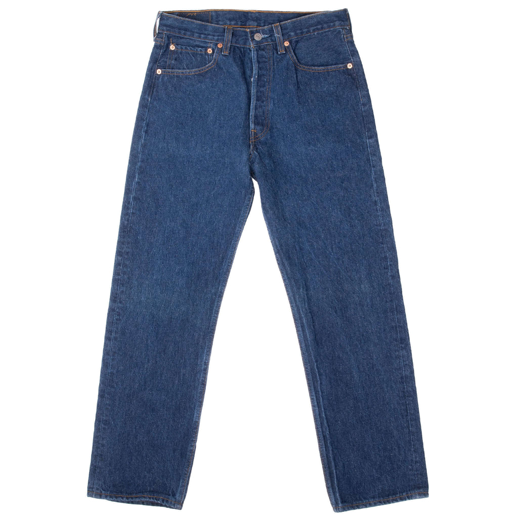 Vintage Preshrunk Levis 501 Indigo Jeans 1990S Size 30X29 Made In Usa With A Medium Dark Wash

Size on Tag 33X32 Actual size 30X29

Back Button #653